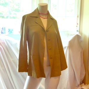 Linen Blazer Designer Sigrid Olson lightweight jacket size XS excellent conditon